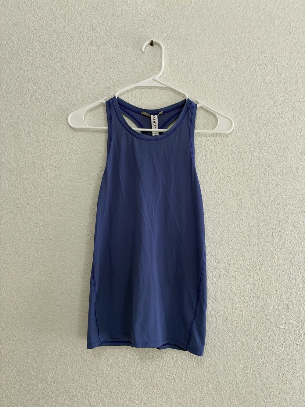 Athleta Blue High-Neck Performance Tank
